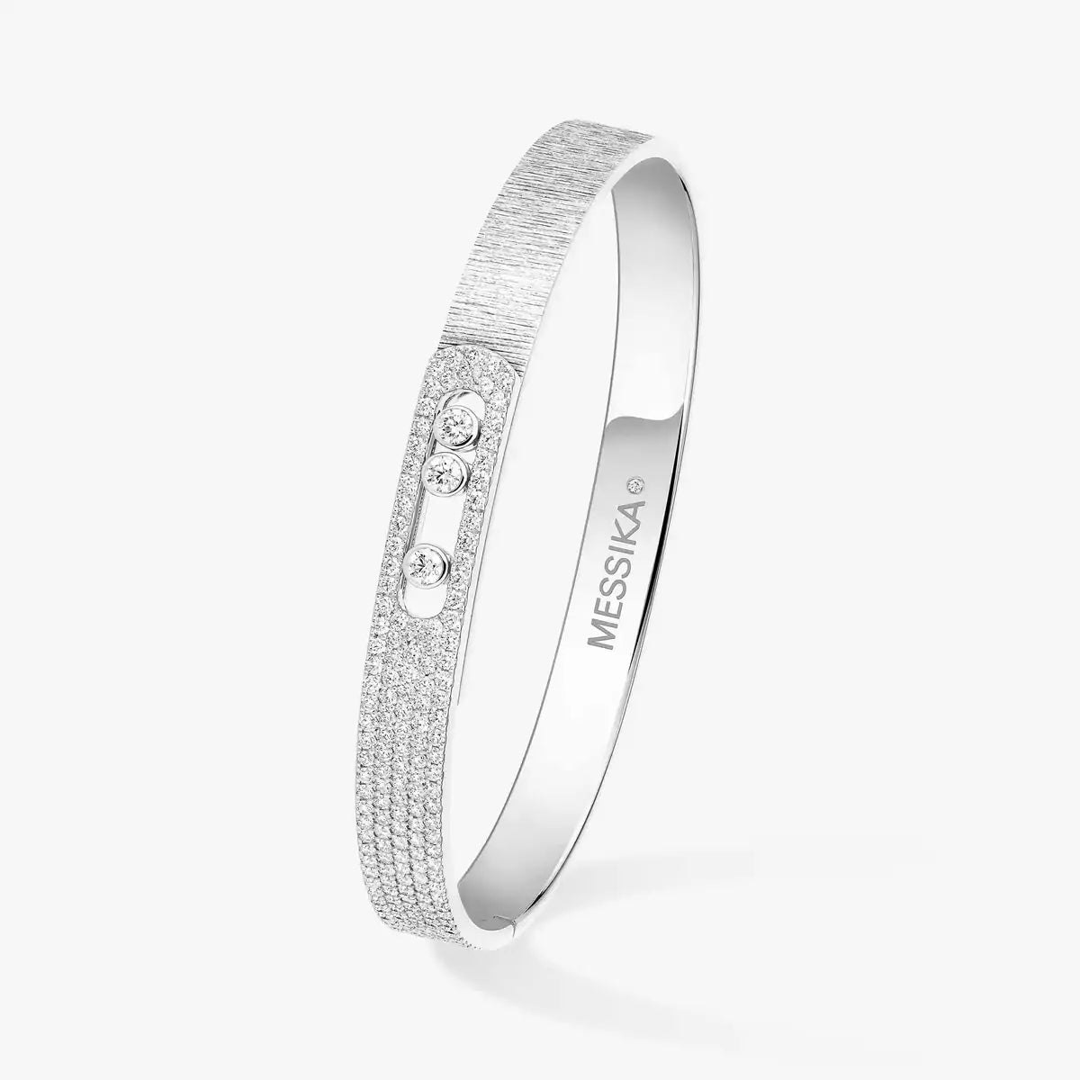 [Twinkle ]Move Noa Ciselé half pavé bangle