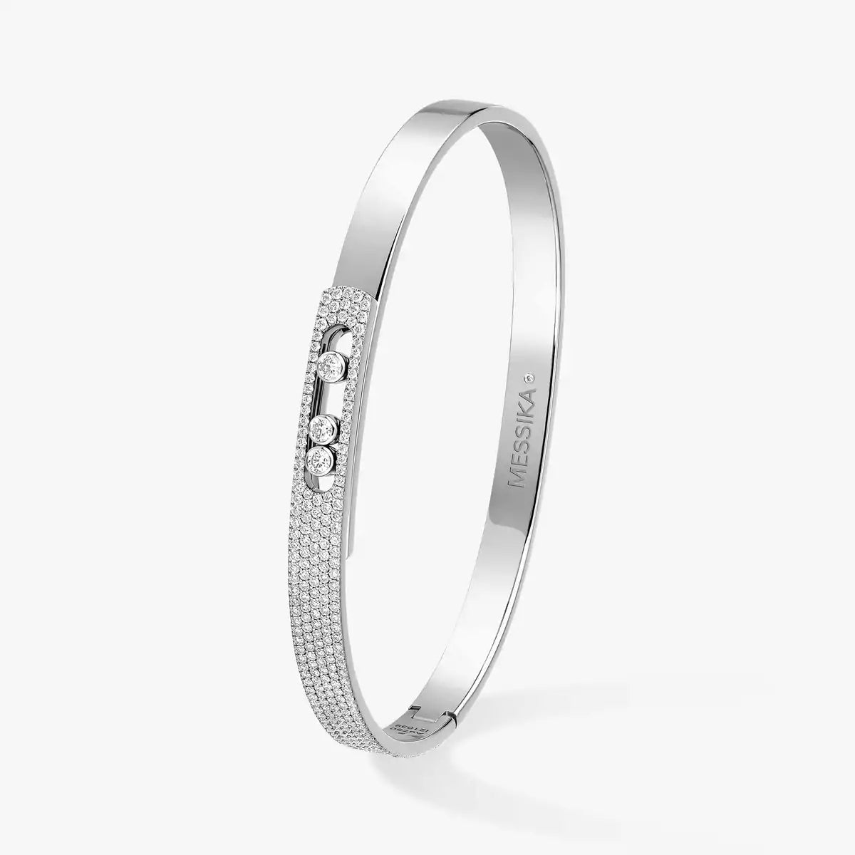 [Twinkle ]Move Noa Rose Gold Pavé Diamond Bangle Bracelet