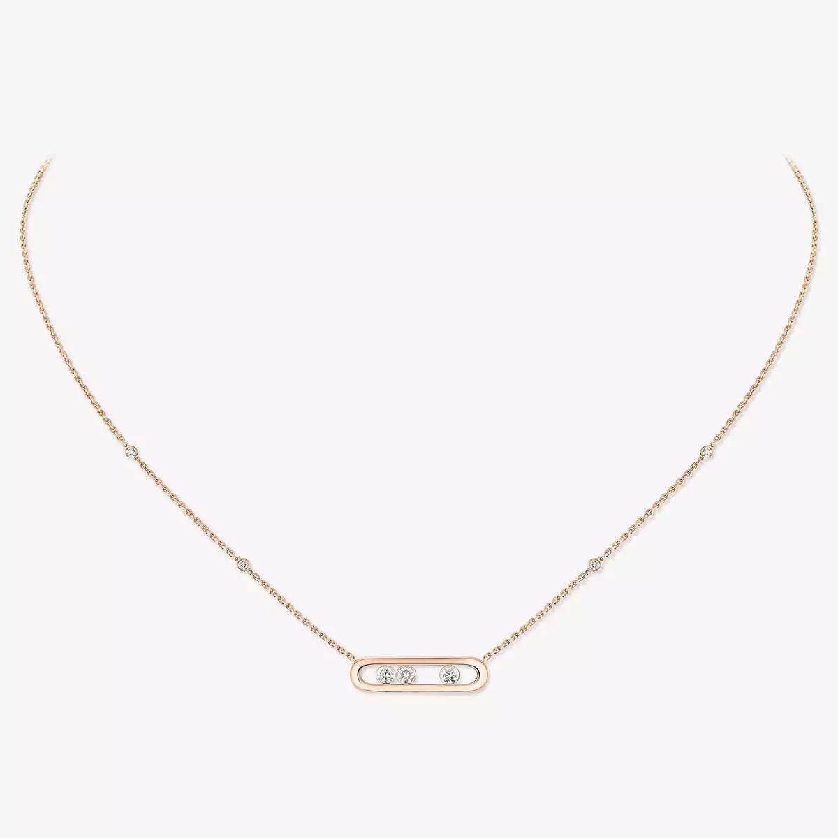 [Twinkle ] Baby Move Gold Diamond Necklace
