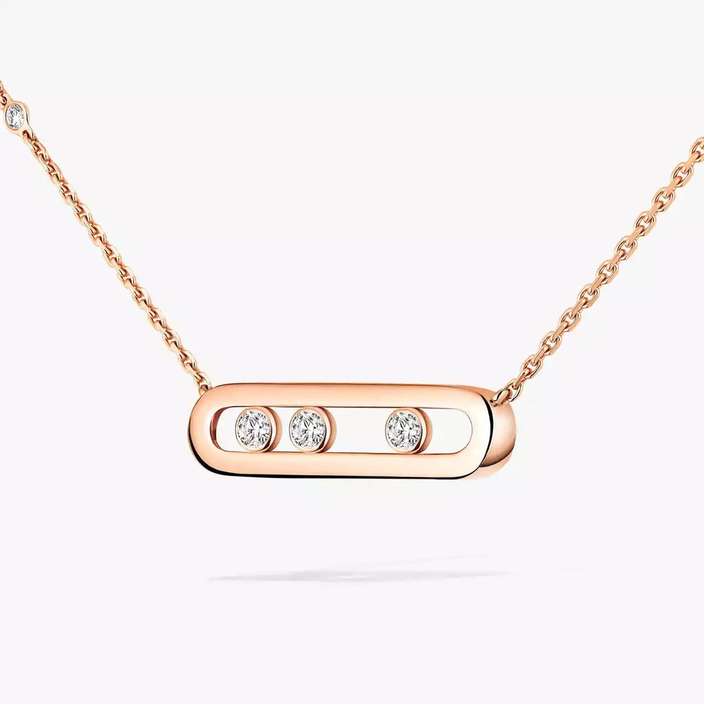 [Twinkle ] Baby Move Gold Diamond Necklace