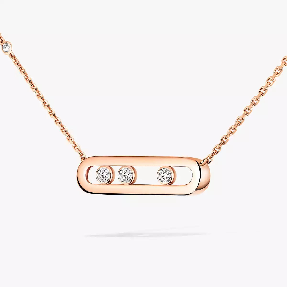 [Twinkle ] Baby Move Gold Diamond Necklace