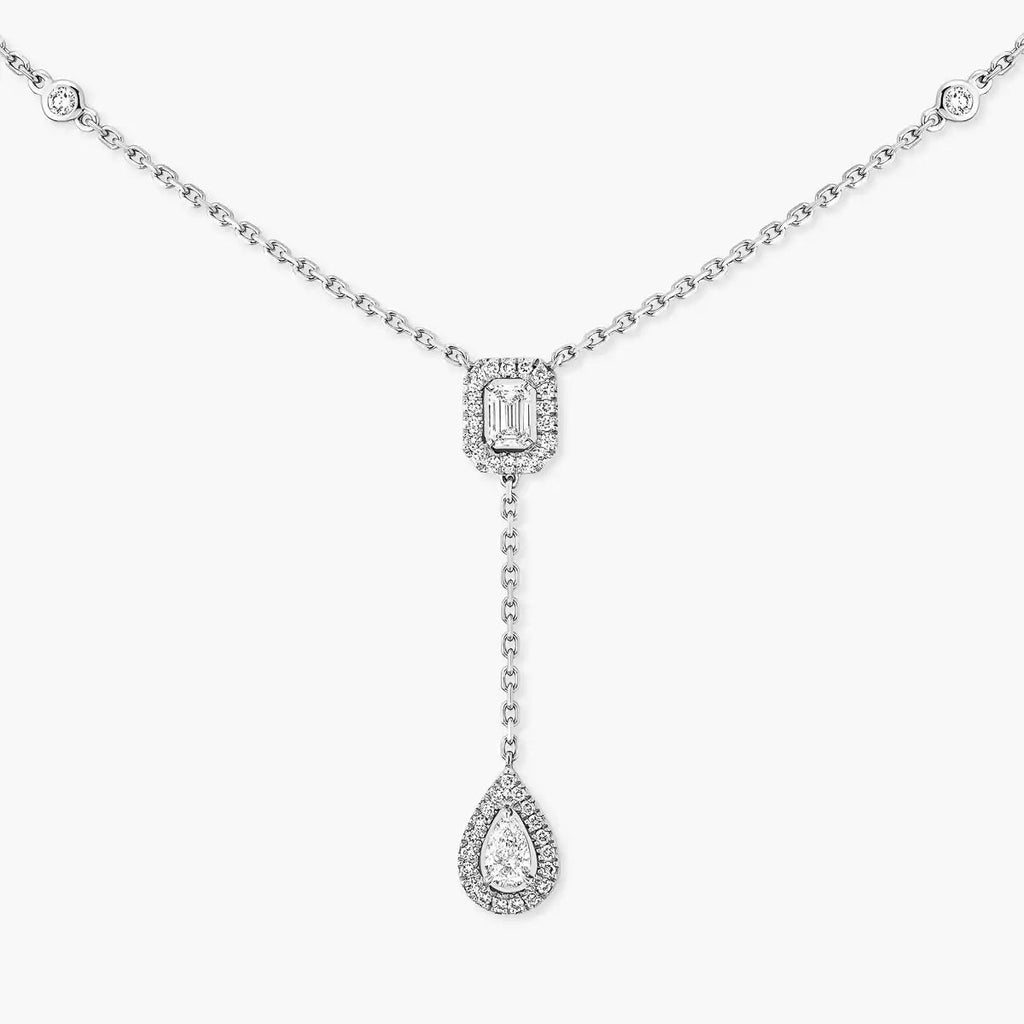 [Twinkle ]Gold Diamond Tie Necklace