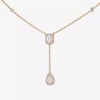 [Twinkle ]Gold Diamond Tie Necklace