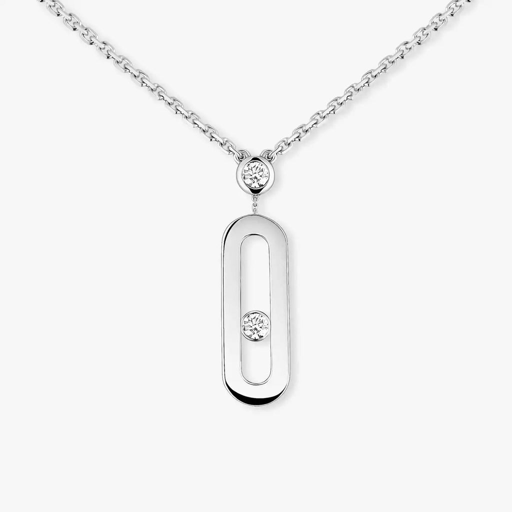 [Twinkle ] Move Uno Gold Diamond Long Necklace