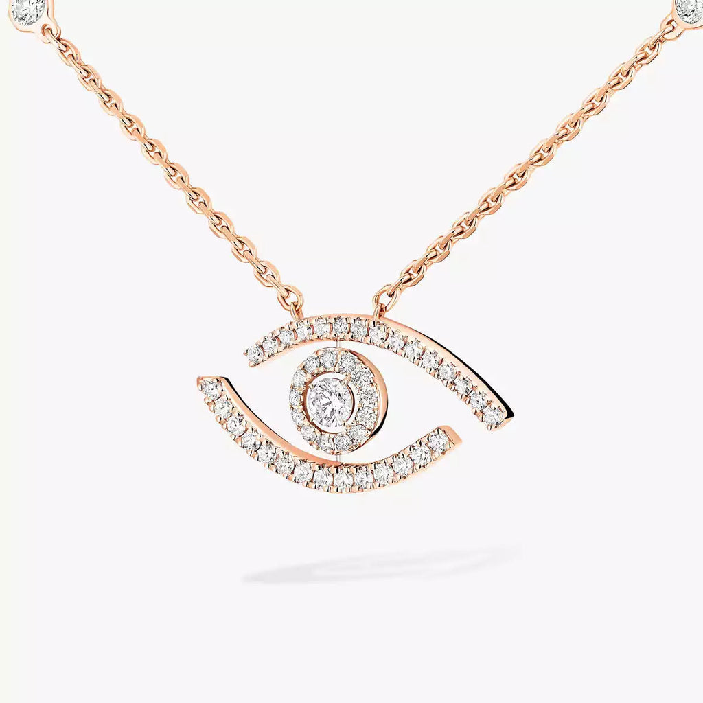 [Twinkle jewelrys]Pave_ Diamond Necklace Lucky Eye