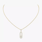 [Twinkle ]Move Uno Diamond Necklace in Rose Gold