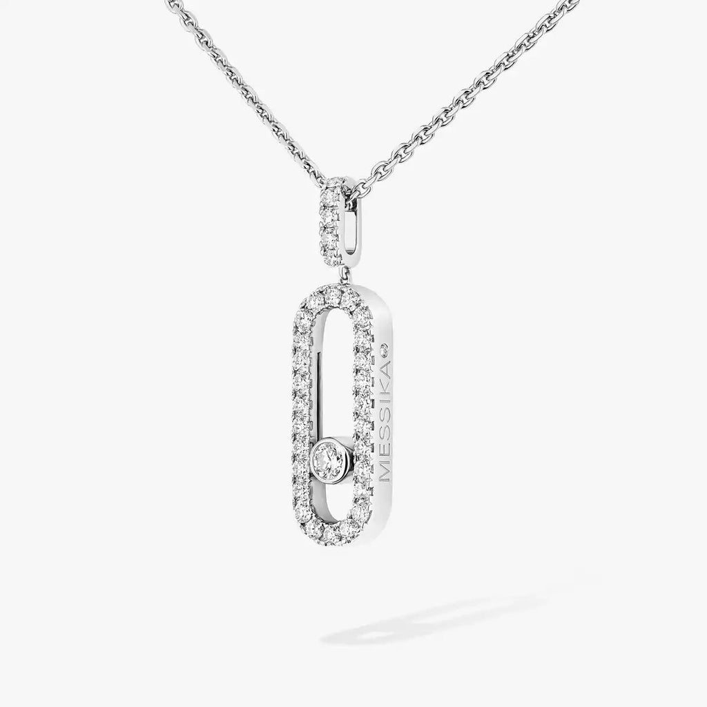 [Twinkle ]Move Uno Diamond Necklace in Rose Gold