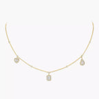 [Twinkle ]My Twin Diamond Necklace in Silver