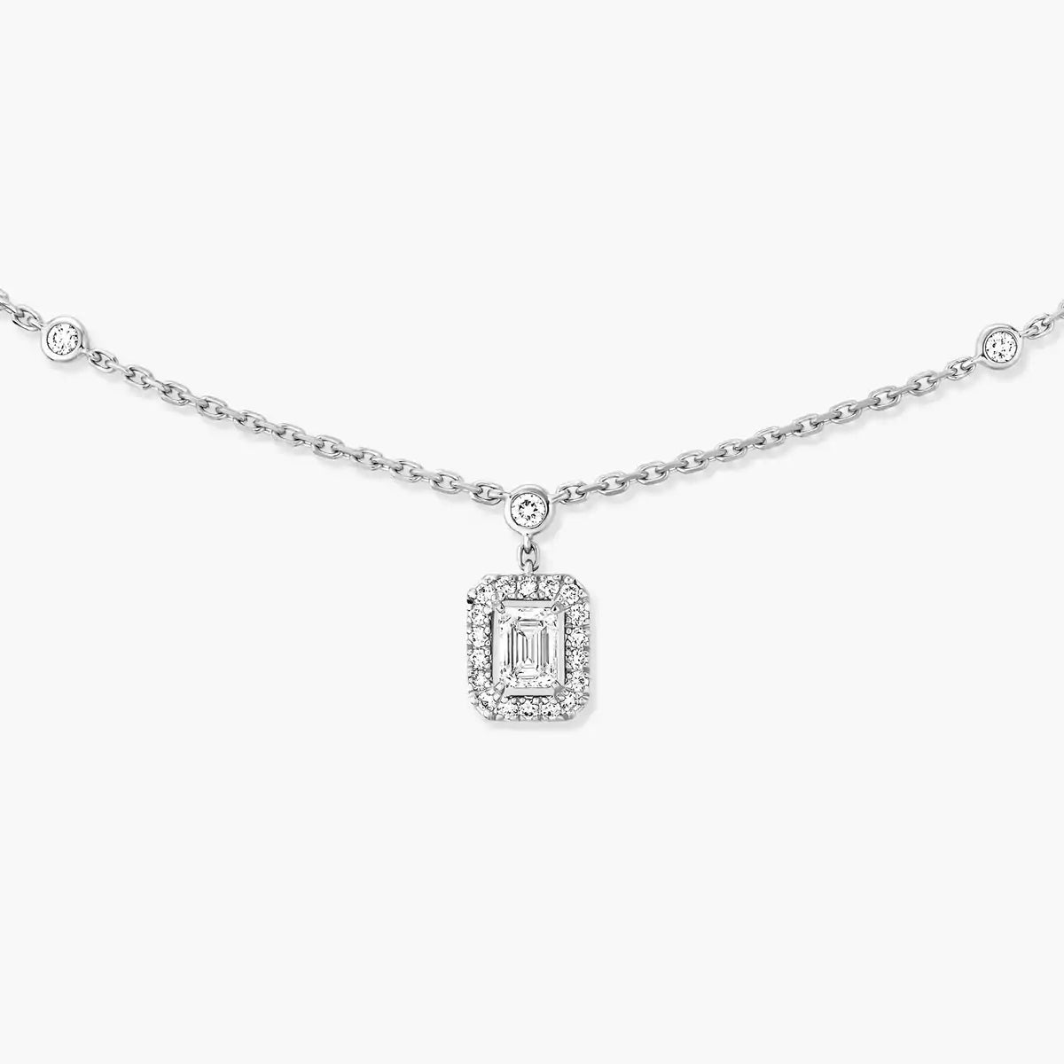 [Twinkle ]My Twin Diamond Necklace in Silver