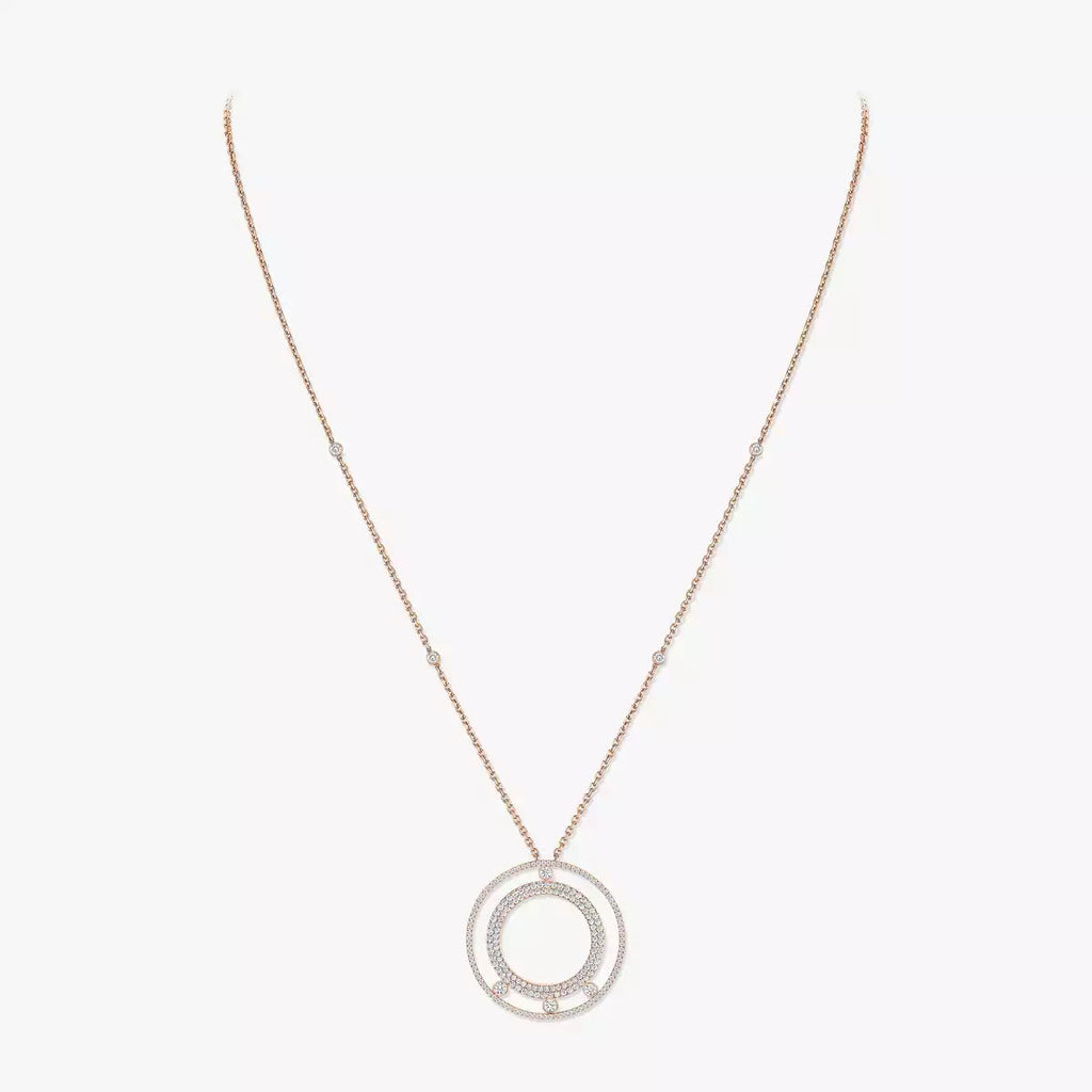 [Twinkle ]Move Romane Long Pave_-Set Diamond Necklace