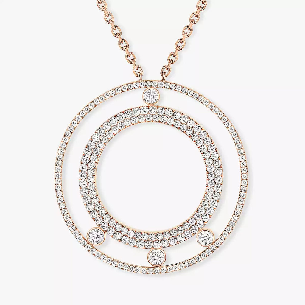 [Twinkle ]Move Romane Long Pave_-Set Diamond Necklace
