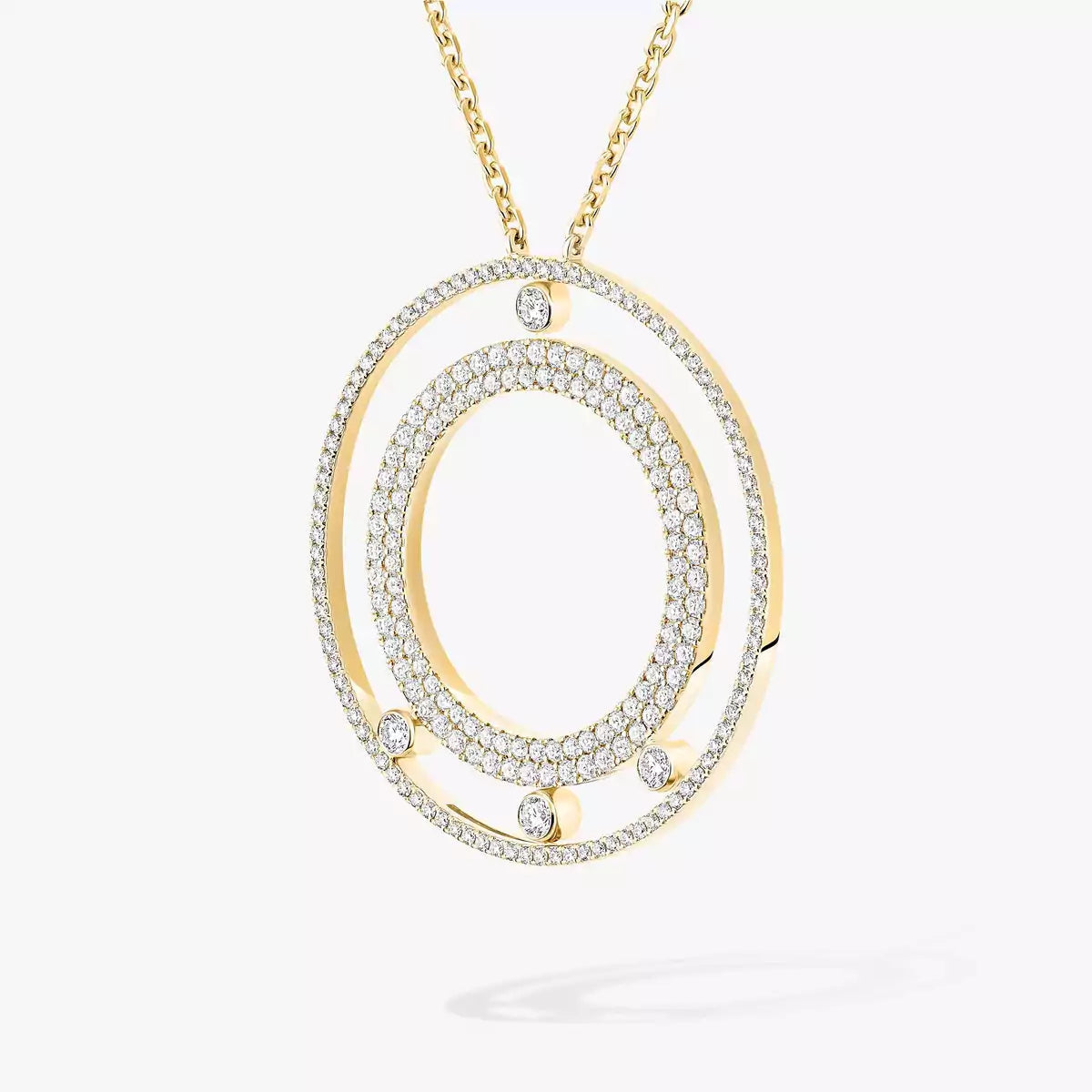 [Twinkle ]Move Romane Long Pave_-Set Diamond Necklace