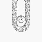 [Twinkle ]Move Uno Single Diamond Hoop Earring