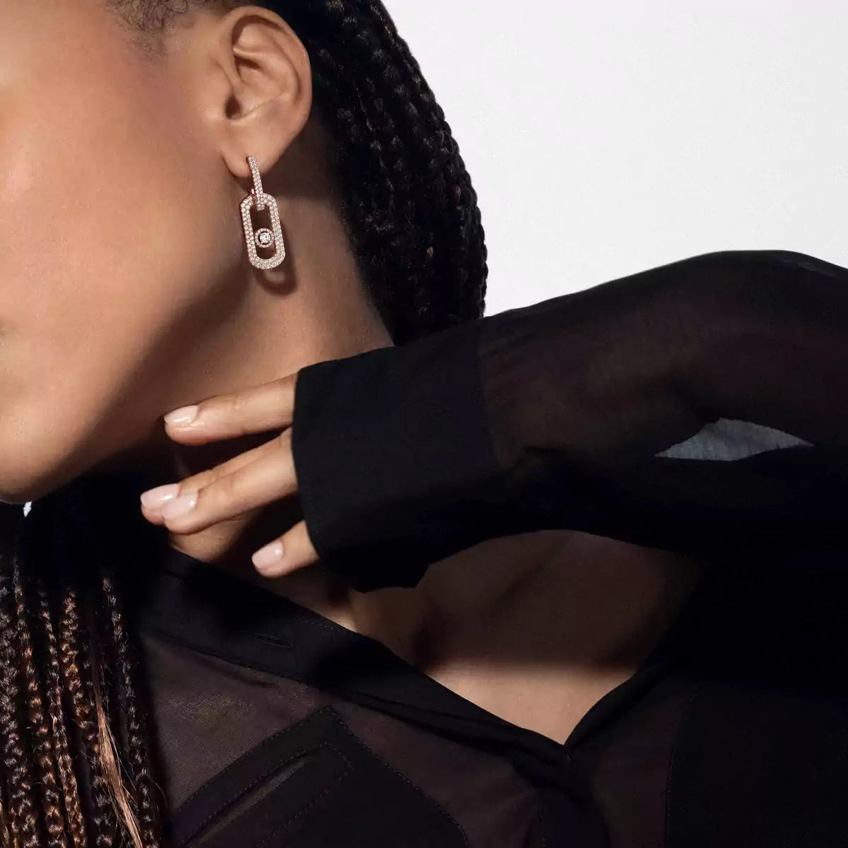 [Twinkle ]So Move XL Pave_-Set Diamond Pendant Earrings