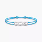 [Twinkle ]MK Care(s) pink cord pavé bracelet