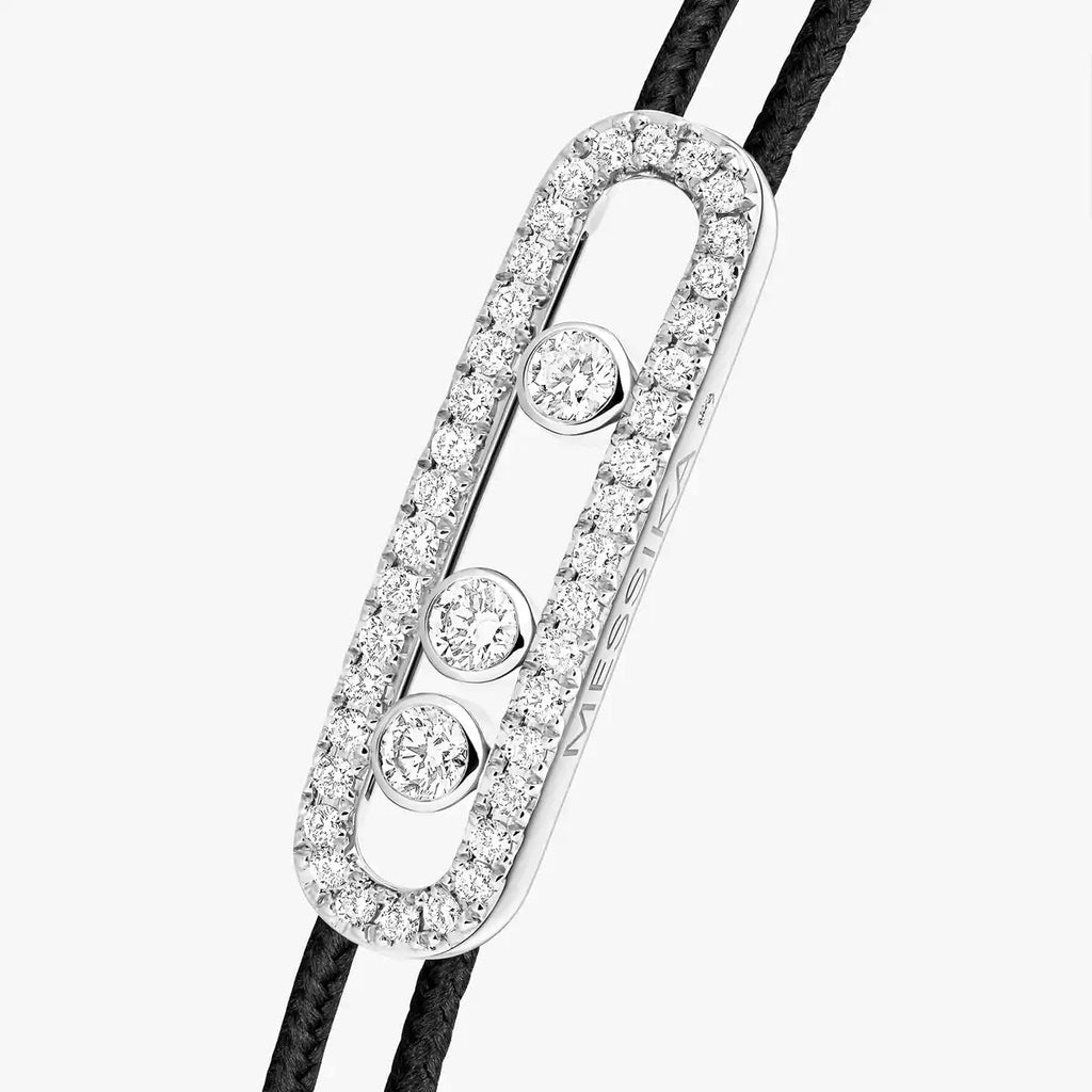 [Twinkle ]MK Care(s) pink cord pavé bracelet