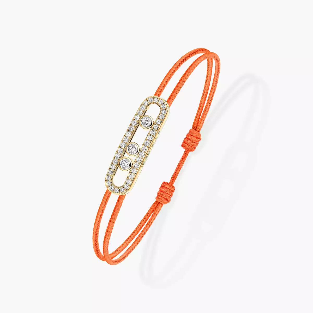 [Twinkle ]MK Care(s) pink cord pavé bracelet