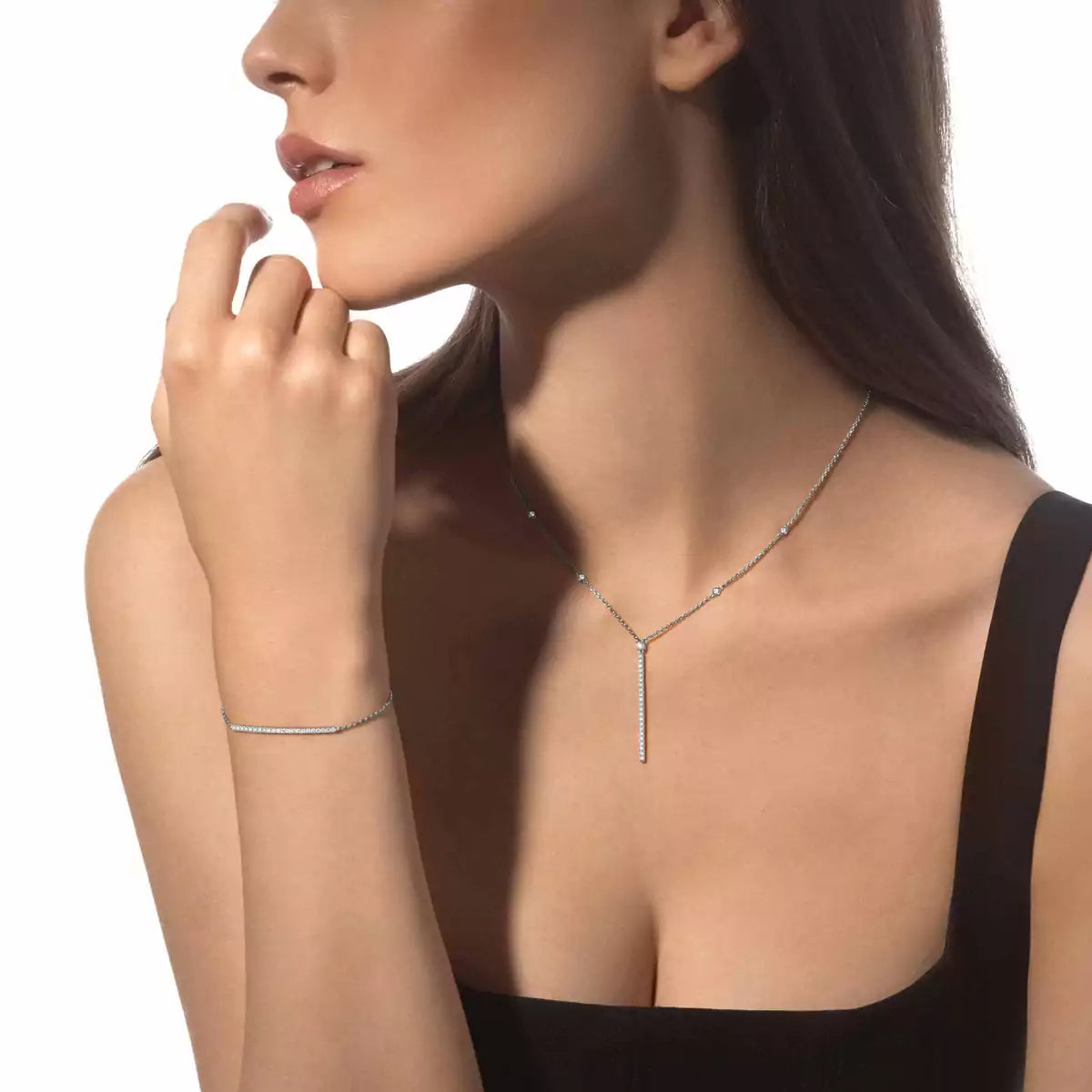 [Twinkle ]Diamond Thin Bangle 0.15ct My Twin Toi & Moi