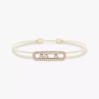 [Twinkle ]MK Care(s) pink cord pavé bracelet