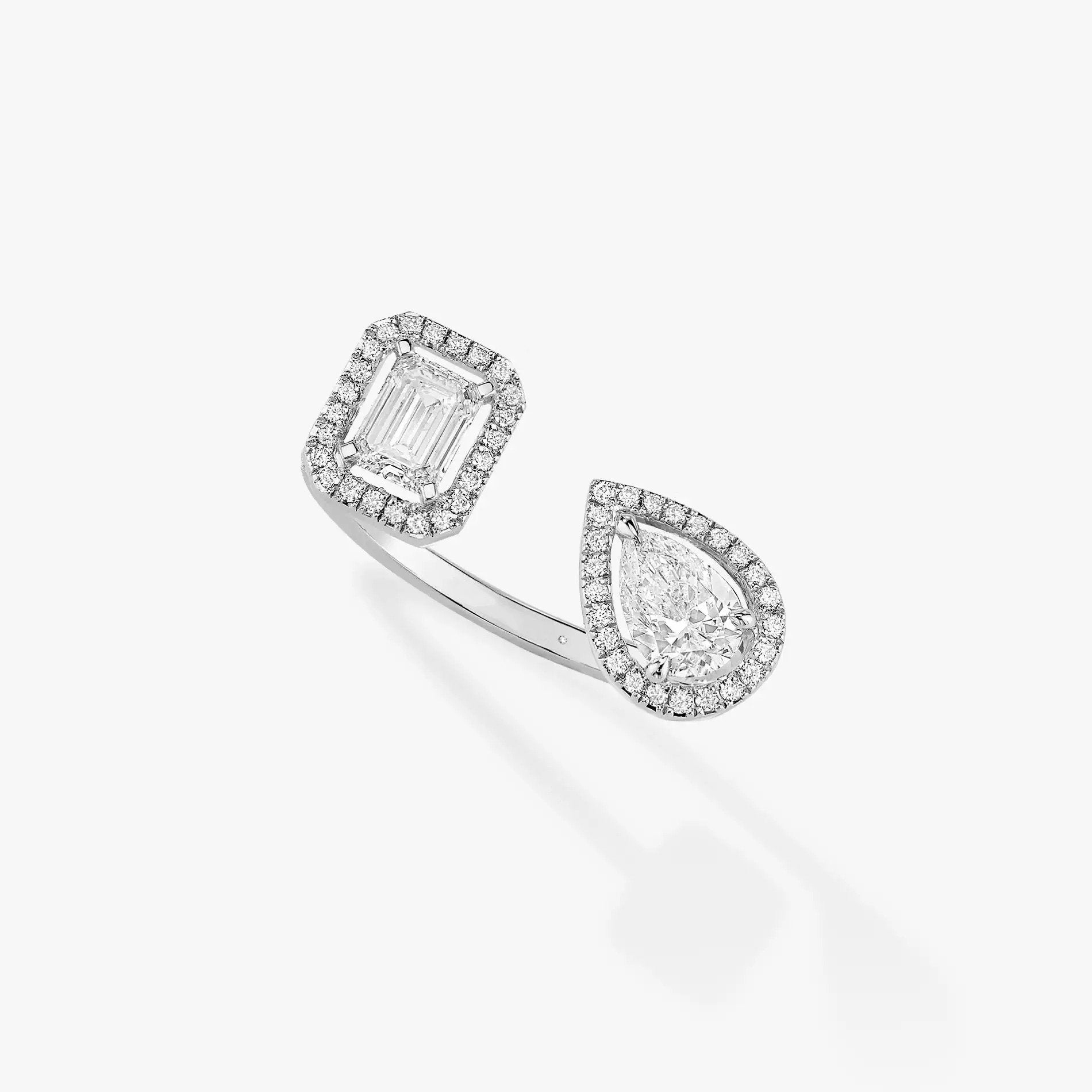 [Twinkle ]MY TWIN TOI & MOI SILVER DIAMOND RING