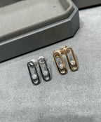[Twinkle ]MOVE UNO SMALL 1 DIAMOND EARRINGS
